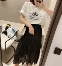 【】娃娃领韩版字母T恤，女装T恤，Ti Ti
