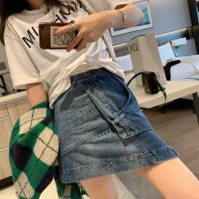 79163不规则牛仔半裙，女装半身裙，XTZ style