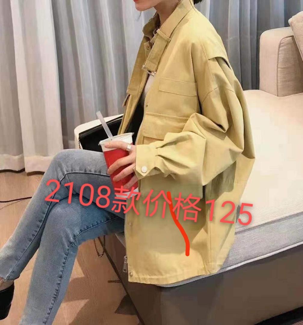 春季派克风衣，女装风衣，玉米青豆