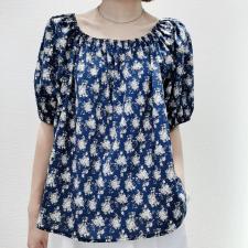 棉布印花小衫，女装，唯她