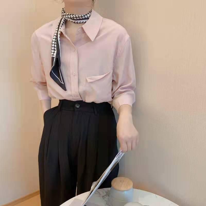 带围脖衬衣，女装，青迈国际