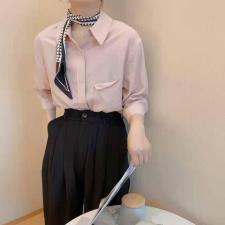 带围脖衬衣，女装，青迈国际
