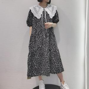 设计师款棉布碎花连衣裙，女装连衣裙，唯她