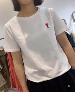 DG872新品爱心刺绣时尚百搭T,女装,L·H·X