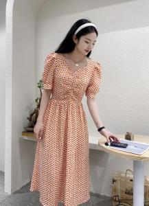 夏季新款，碎花连衣裙,女装连衣裙,依林彩格