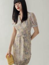 【现货】优雅雪纺连衣裙2012X3213，女装连衣裙，parfum labo