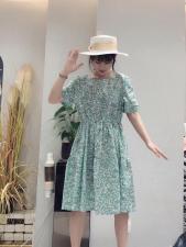 韩版碎花连衣裙，女装连衣裙，巴厘时尚