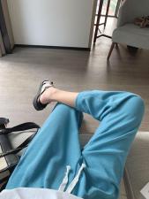 【现货】慵懒茧型华夫格奶奶裤，女装，海维恩