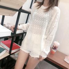 宽松版空调衫，女装，千变织造