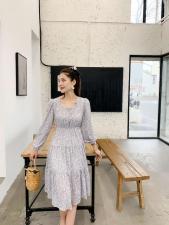 小碎花连衣裙，女装连衣裙，风姿秀逸