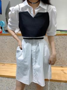 两件套衬衣，女装，r+i=aa