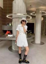 现货，衬衫百褶连衣裙，女装衬衫，DTU（大图）