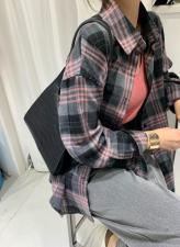 百搭格子衬衣，女装，贰十三