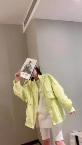 ZCL602欧洲站潮牌宽松抽红百搭薄款外套,女装,L·H·X