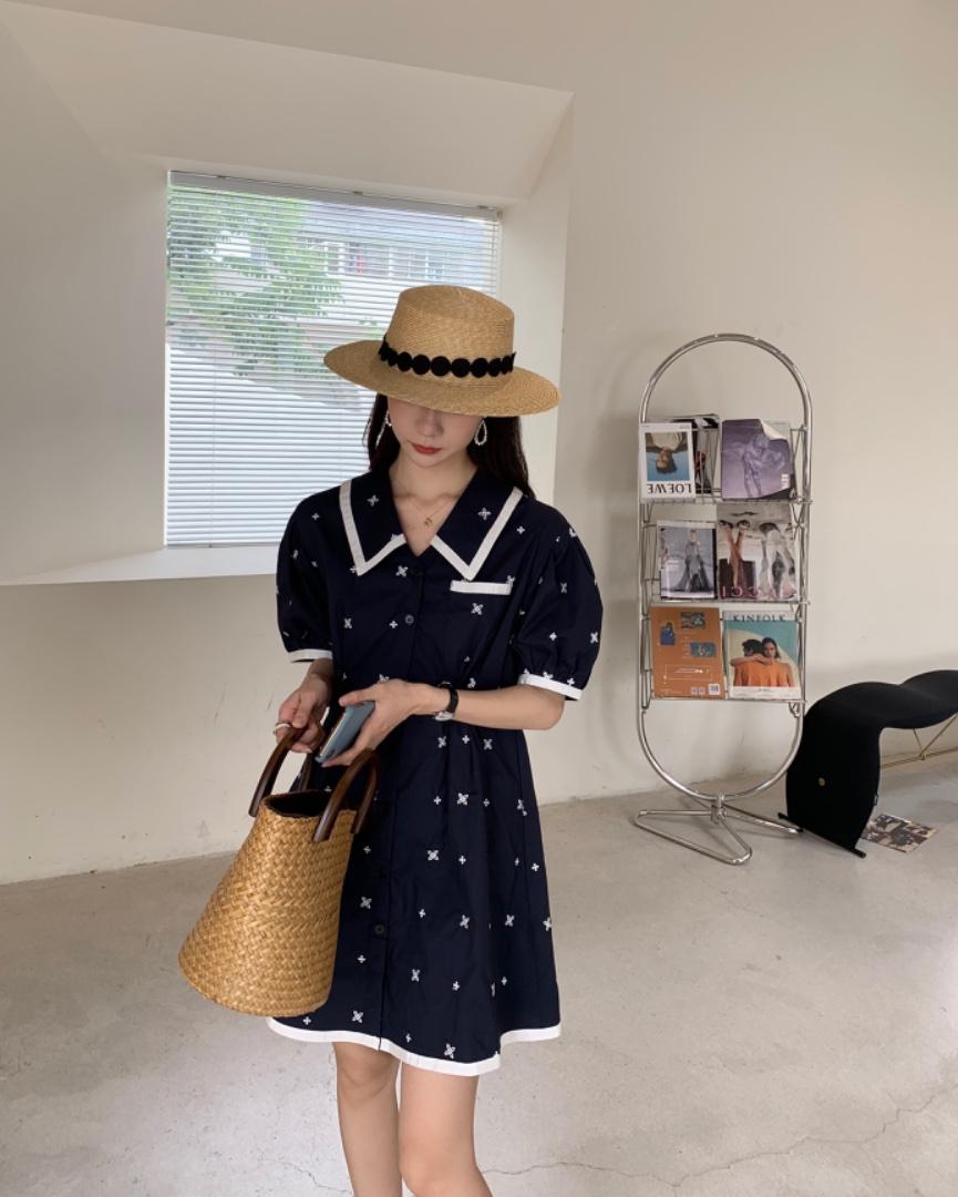 夏季刺绣连衣裙，女装连衣裙，Y·Ben悦本
