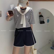 【现货】华夫格女团小短裤，女装，Seawhen海维恩