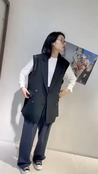 欧货马甲，灰，黑两色！，女装马夹，浪漫E点