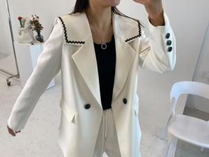 现货 新款海军西服，女装，木木林合