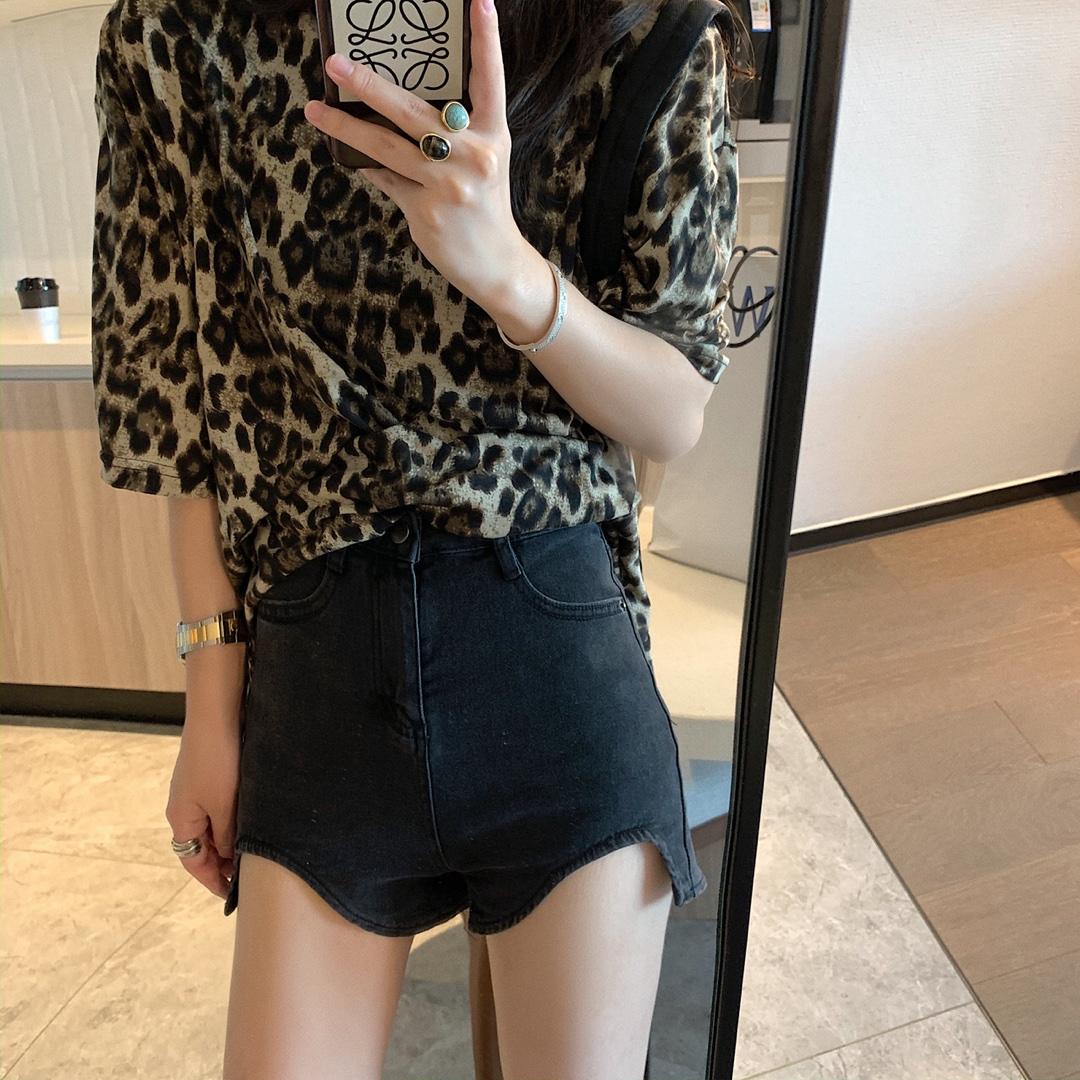 不规则牛仔短裤，女装，XTZ style