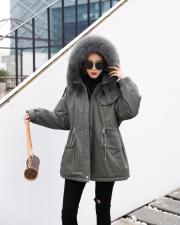 【现货】冬季新款，宽松显瘦狐狸毛领派克服，女装，东洋天堂之花