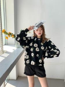 现货羊羔毛卫衣,女装卫衣/绒衫,D3N