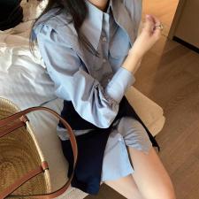 8964衬衫半裙两件套，女装衬衫，XTZ style