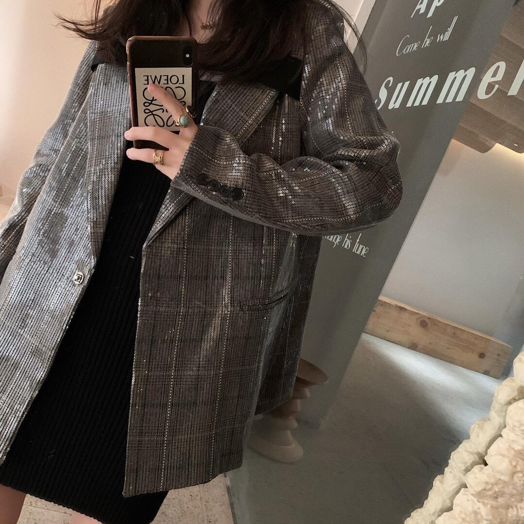 86116织带亮片西装，女装西装，XTZ style