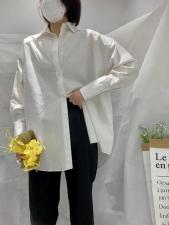 春季新款衬衫，女装衬衫，影白