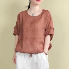 丝麻小衫，女装，依伊贝诺