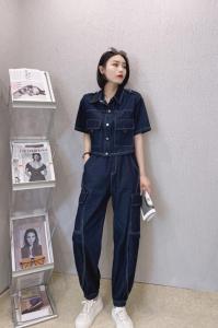 牛仔套装,女装职业装,米可儿