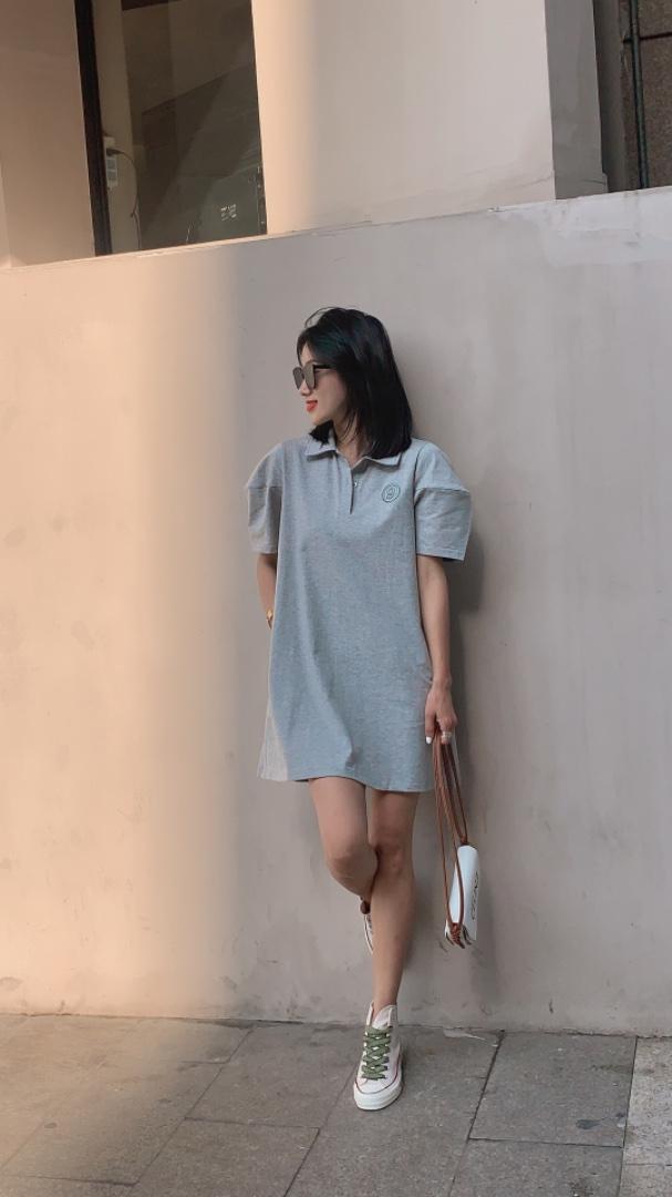 现货短袖连衣裙，女装连衣裙，LL+