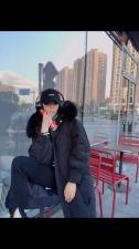 大毛领中长款羽绒服.SML，女装羽绒服，尚映