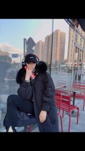 大毛领中长款羽绒服.SML,女装羽绒服,尚映