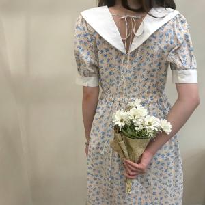 夏季拼接碎花裙，女装，五和六季