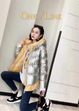 气质羽绒服，女装羽绒服，蓝芝依秀