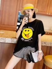 ZCL2102笑脸T，女装，L·H·X