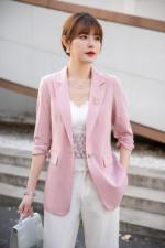 丝麻单层外套，女装，英利伊人