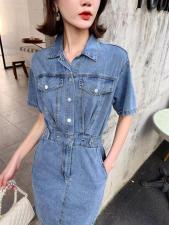 牛仔连衣裙，女装连衣裙，QY2