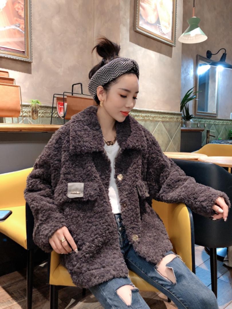 安哥拉皮毛一体外套，女装，一杭