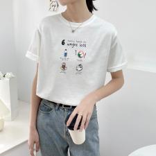 印花体恤，女装，Y·Z 羽倬