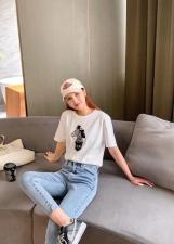 夏季新款全棉针织T，女装，mumu.story