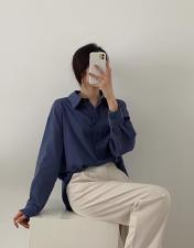 薄荷棉衬衫，女装衬衫，FMV