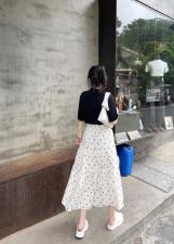 现货。格子点点伞裙，女装，妍妍衣坊