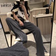 8966印花百褶裤，女装，XTZ style