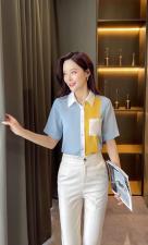 高密长丝斜纹衬衣，女装，七米
