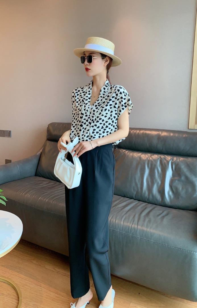 夏季新款爱心气质套裤，女装，水锦红