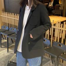 春装新款：韩版西装，女装西装，恋了爱了