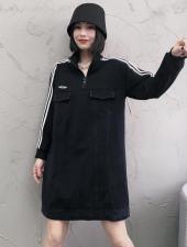 DG825韩版时尚拼牛仔连衣裙，女装连衣裙，L·H·X