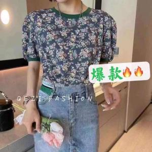 现货：夏季新款碎花上衣,女装,花之妖影