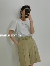 气质西装中裤&LOGO体套装，女装西装，MIA&FLO